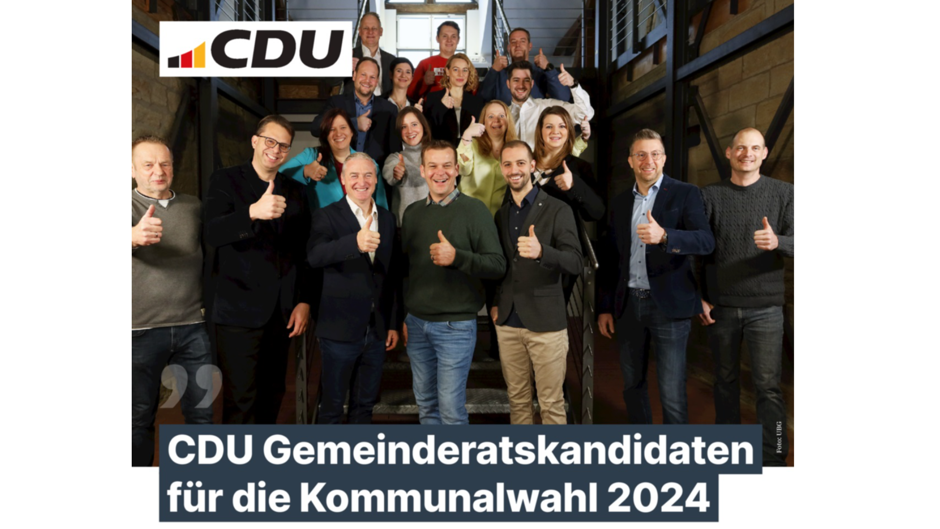 Unsere CDU Gemeinderatskandidaten! Ein starkes Team fr ein starkes Nordheim! 